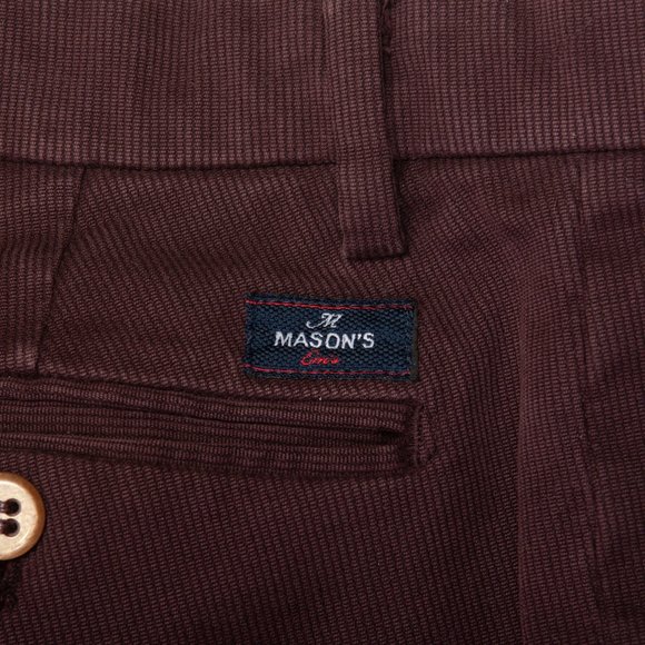 Mason’s Merlot Stretch Twill New York Pants - Picture 2 of 6